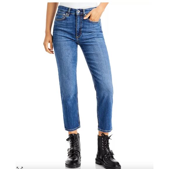 rag & bone Denim Nina High Rise Ankle Cigarette Jeans in Jasper size 30 - Picture 1 of 13